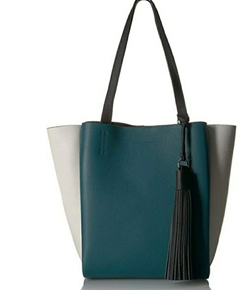 Vince Camuto Handbags - New Vince Camuto Leather Teal N White